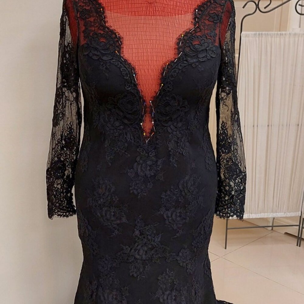 PolinaIvanova black custom dress
